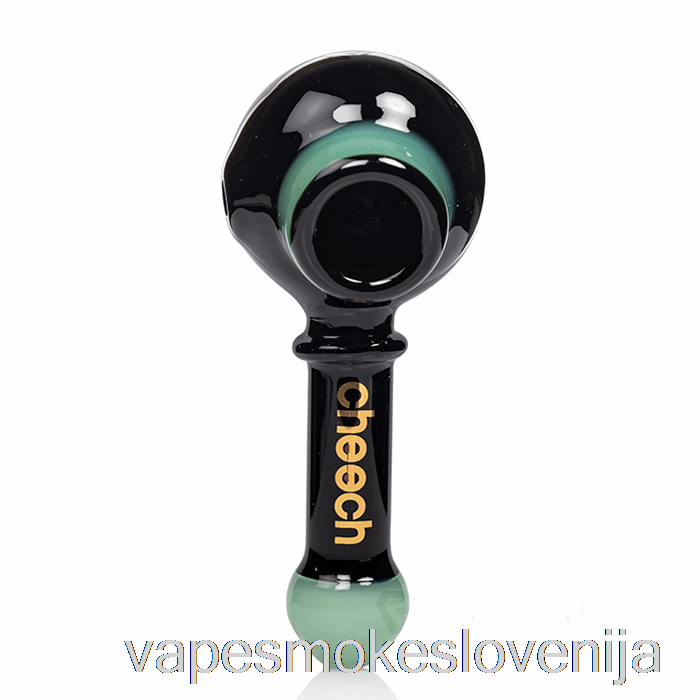 Vape Slovenija Cheech Glass Dual Spoon Pipe črna/žad